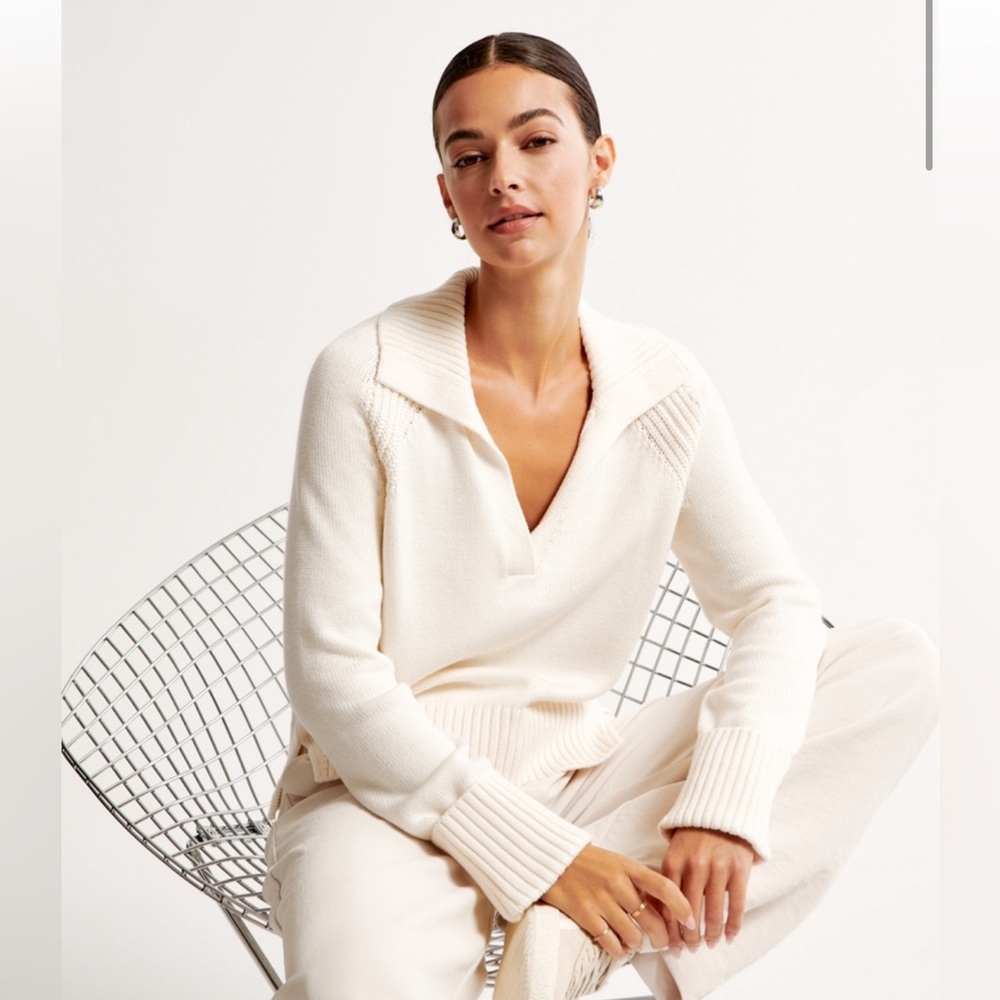 Abercrombie Notch-Neck Sweater